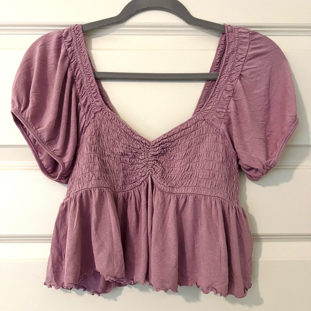 Urban Outfitters Purple Babydoll Shirt